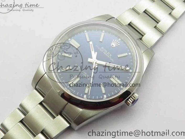 0103 FashionForward Oyster Perpetual 41mm 124300 ROF 1:1 Best Edition 904L Steel Dark Blue Dial on SS Bracelet A 2666